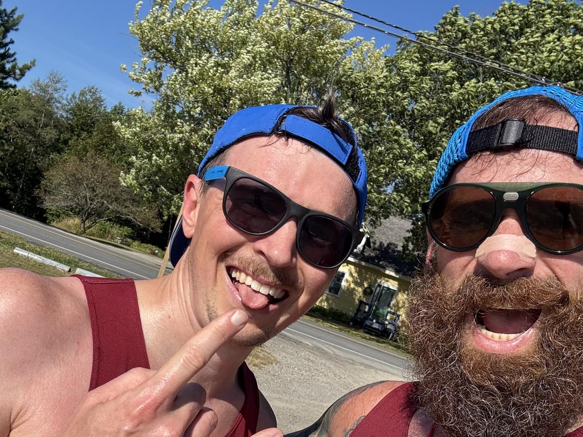 Payson and Steve in BAD singlets